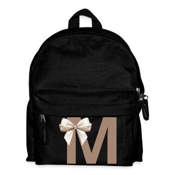 Lettre M Nœud - Sac à dos Enfant - noir - Devant