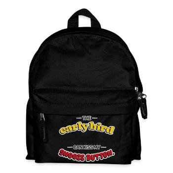 Schlummertaste Rebell - Kinder Rucksack - Schwarz - Vorne