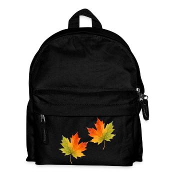 Feuille d’érable Feuille Aquarelle 2 - Sac à dos Enfant - noir - Devant
