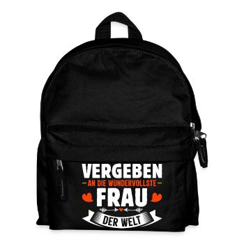 Malle VERGEBEN AN DIE WUNDERVOLLSTE FRAU - Kinder Rucksack - Schwarz - Vorne