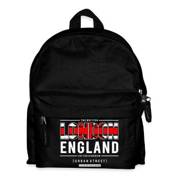 London England Urban Street Style Design - Kids' Backpack - black - Front