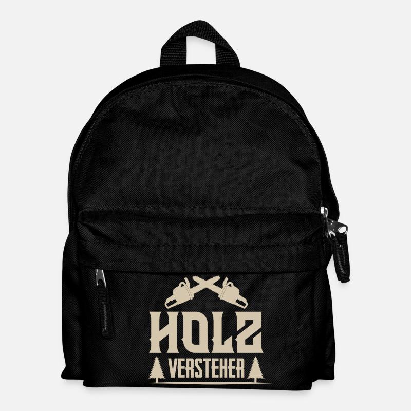 Holzfäller - Kinder Rucksack - Schwarz