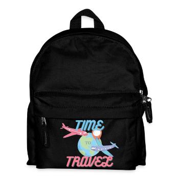 Time to Travel - Kids' Backpack - black - Front