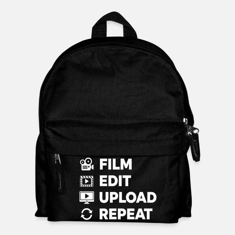 Video Editing Film Making Content Creator - Kids' Backpack - black