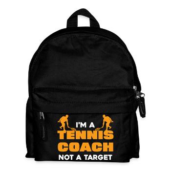 Je suis un entraîneur de tennis, pas un objectif - Sac à dos Enfant - noir - Devant