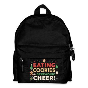 Kekse und festliche Freude - Kinder Rucksack - Schwarz - Vorne
