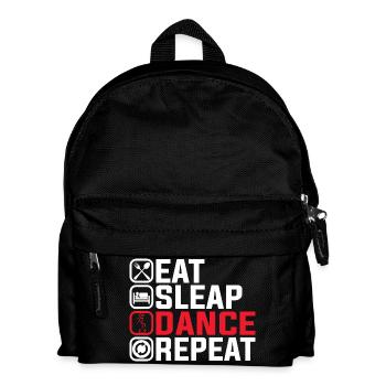 Eat Sleep Dance Repeat – Cool Dance Design - Kids' Backpack - black - Front