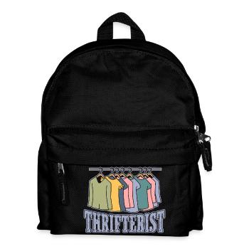 Thrift Shopper Thrifterist Thrift Store - Kids' Backpack - black - Front