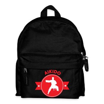 Aikido – Kampfsport – Aikido - Kinder Rucksack - Schwarz - Vorne