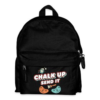 Schreib auf, schick es Kletterspaß - Kinder Rucksack - Schwarz - Vorne