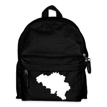 Belgien Landes-Silhouette - Kinder Rucksack - Schwarz - Vorne
