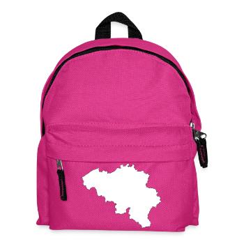 Belgium Country Silhouette - Kids' Backpack - fuchsia - Front