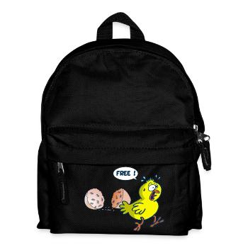 La libération du poussin - Sac à dos Enfant - noir - Devant