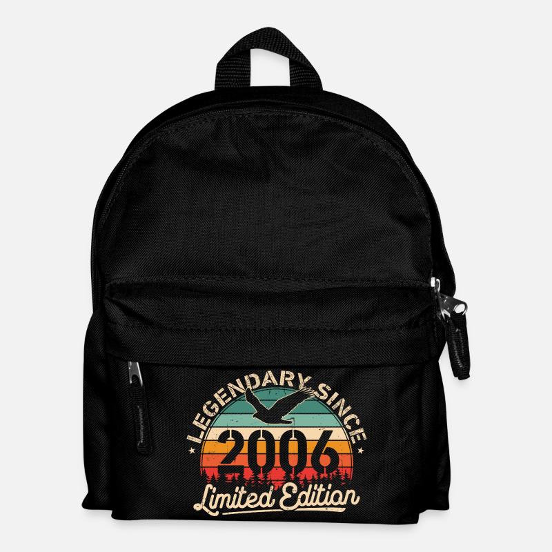 2006 Jahrgang Geburtstag Retro Geschenk - Kinder Rucksack - Schwarz