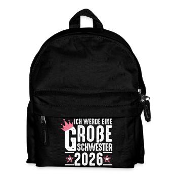 Je serai grande sœur grossesse 2026 - Sac à dos Enfant - noir - Devant
