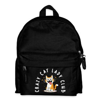 Crazy Cat Lady Club Funny Cats Doodle - Kids' Backpack - black - Front