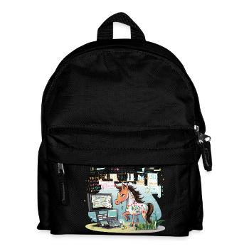 Digital Graffiti Pony - Kids' Backpack - black - Front