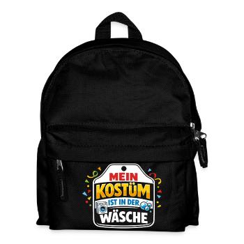 Karneval Kostüm Wäsche Lustig Geschenk - Kinder Rucksack - Schwarz - Vorne