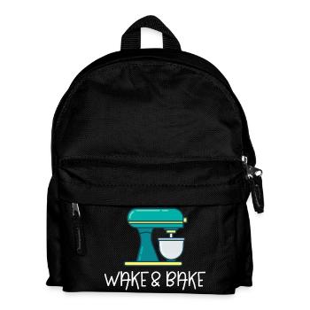 Wake And Bake - Kids' Backpack - black - Front