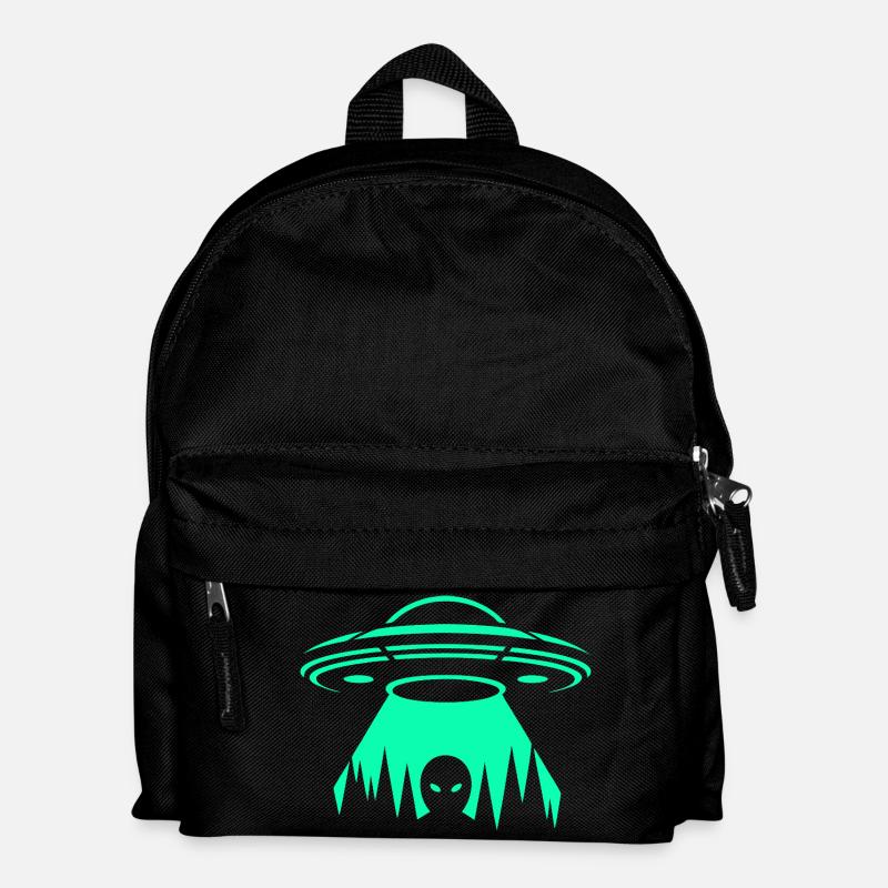 UFO Neon Abduction - Kids' Backpack - black