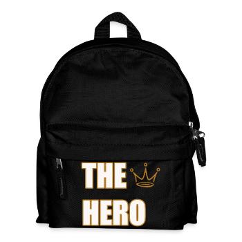 THE HERO – Bold & Powerful Statement Design - Kinder Rucksack - Schwarz - Vorne