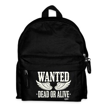 Wanted Dead or Alive with wings - Kids' Backpack - black - Front