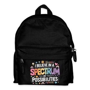 Autism Awareness Support rainbow - Kids' Backpack - black - Front