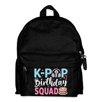 K-Pop Birthday Squad - Kinder Rucksack - Schwarz - Vorne