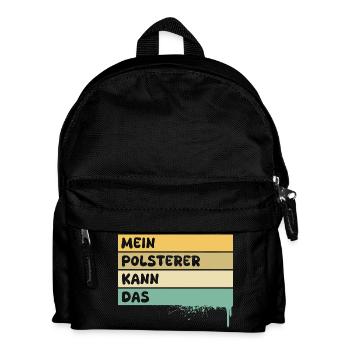 Handwerker Polsterer - Kinder Rucksack - Schwarz - Vorne