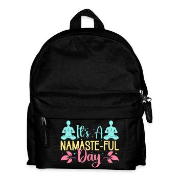 Yoga It ́s A Namaste-ful Day Funny Yoga - Kids' Backpack - black - Front