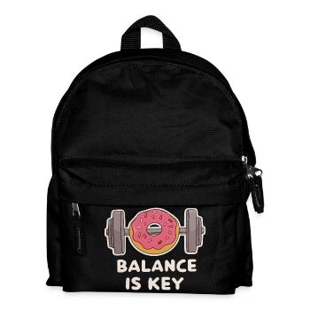 Funny Dumbbell Donut Desig Gym Men Cheat Day - Kids' Backpack - black - Front