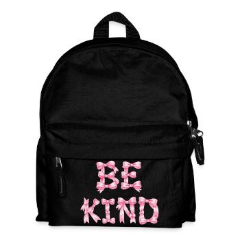 Be Kind T-Shirt Nœud Rose Coquette Aesthetic - Sac à dos Enfant - noir - Devant