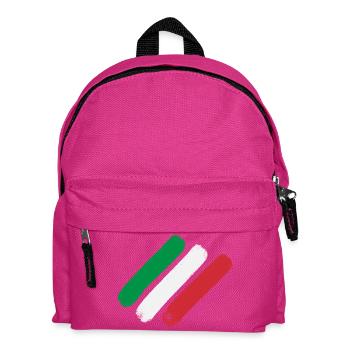 Itallienflagge - Streifen - Kinder Rucksack - Fuchsia - Vorne