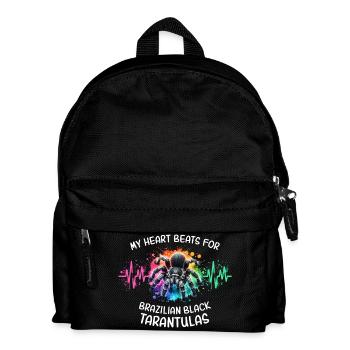 Black Tarantula Heart Line - Kids' Backpack - black - Front