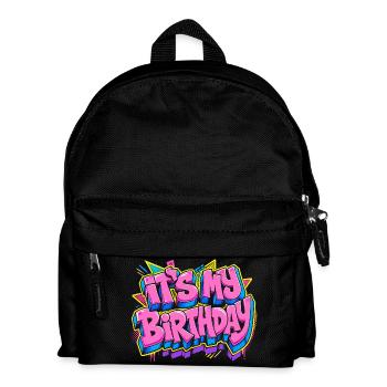 Its My Birthday Graffiti Colorfest - Kids' Backpack - black - Front