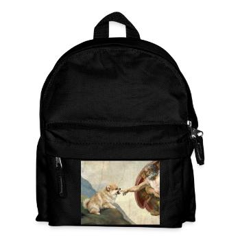 Mème du chien God God Hand Pomeranian Dog - Sac à dos Enfant - noir - Devant