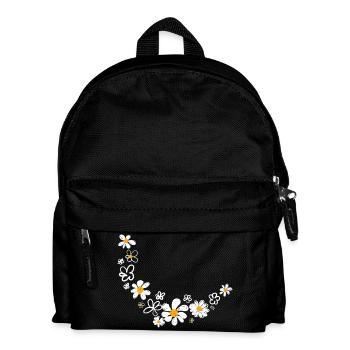 Guirlande florale - Sac à dos Enfant - noir - Devant