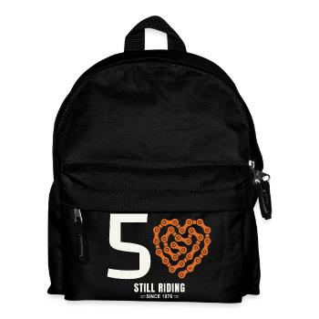 50 Years Bike Still Riding Birthday Gift - Kids' Backpack - black - Front