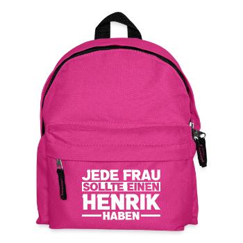 Henrik - Kinder Rucksack - Fuchsia - Vorne