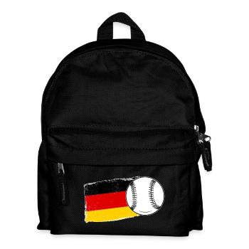 Joueur de baseball Drapeau allemand Baseball - Sac à dos Enfant - noir - Devant