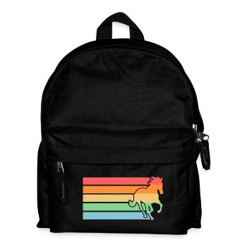 Riding Horse - Kids' Backpack - black - Front