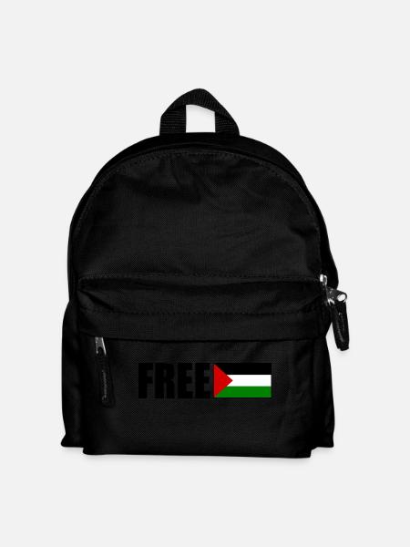 Free palestine - Kinder Rucksack - Schwarz