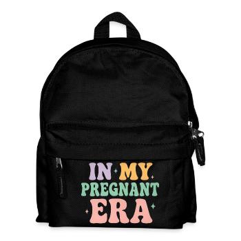 In my pregnant era - Schwangerschaftsankündigung - Kinder Rucksack - Schwarz - Vorne