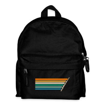 Joueur de flûte - Sac à dos Enfant - noir - Devant