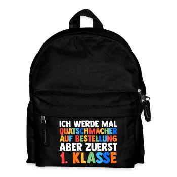 Daycare Leavers First Grade School Enrollment Schoolchild - Kids' Backpack - black - Front