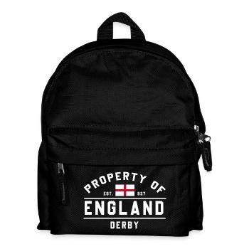 England Flagge Derby Muster - Kinder Rucksack - Schwarz - Vorne