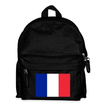 Frankreich - Kinder Rucksack - Schwarz - Vorne