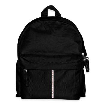 vertikal stylischer Schriftzug Antifascista - Kinder Rucksack - Schwarz - Vorne