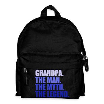 Opa Mann Mythos Legende Shirt Grandpa Geschenk - Kinder Rucksack - Schwarz - Vorne