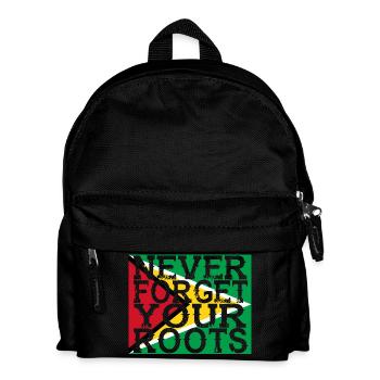 never forget roots home Guyana - Kids' Backpack - black - Front